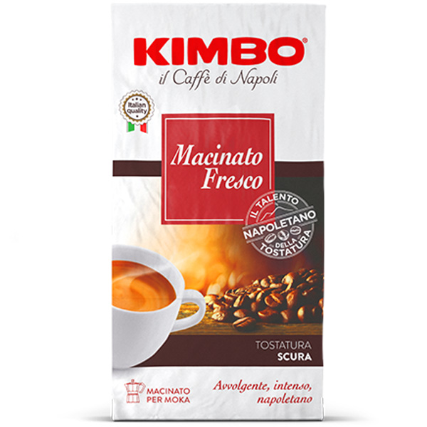 Kimbo Caffè Macinato Fresco ideale per Moka x 250 gr - Spesa Online 24